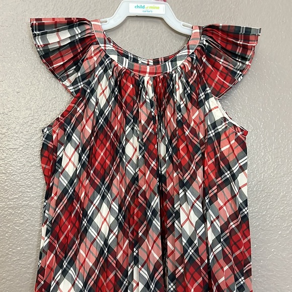 Gap Christmas Holiday Plaid Pleated Dress size 5 Toddler - Picture 4 of 11